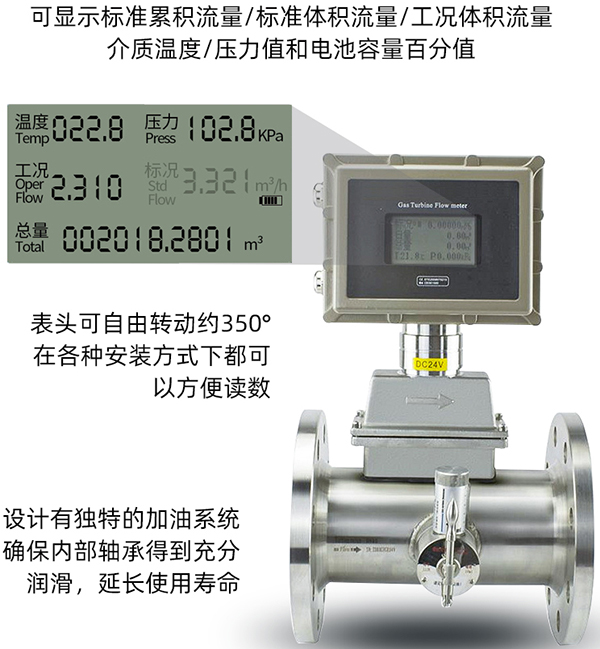 沼气流量计液晶显示图