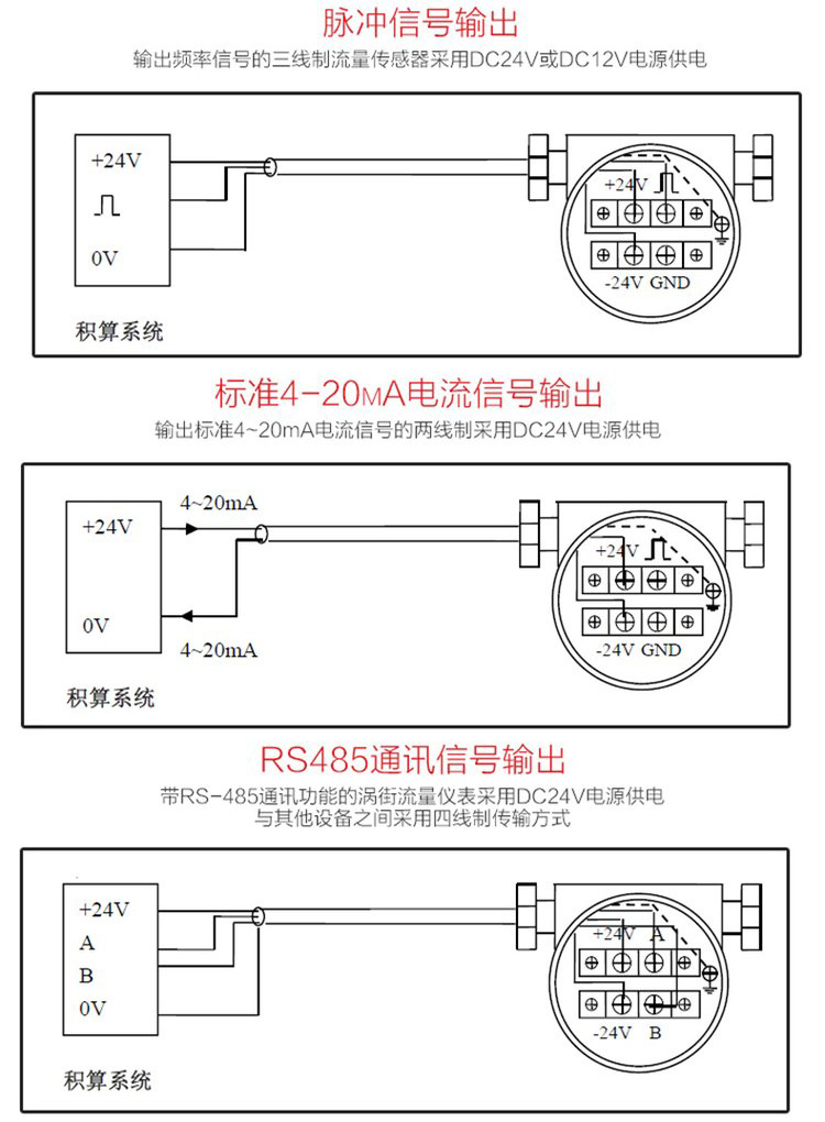 数显气体流量计接线图