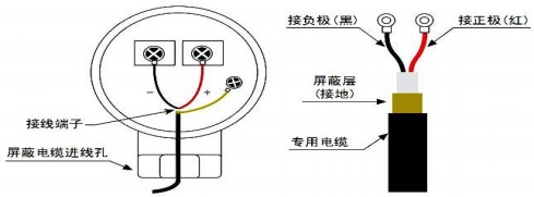 外置液氨流量计探头接线图